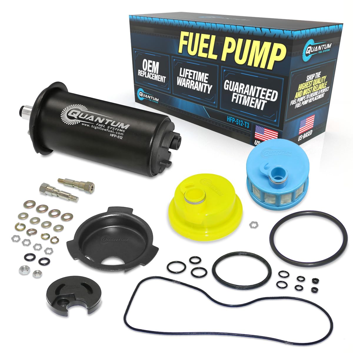 QFS Fuel Pump Rebuild Kit for Mercury MerCruiser 150-300HP 1993-2002