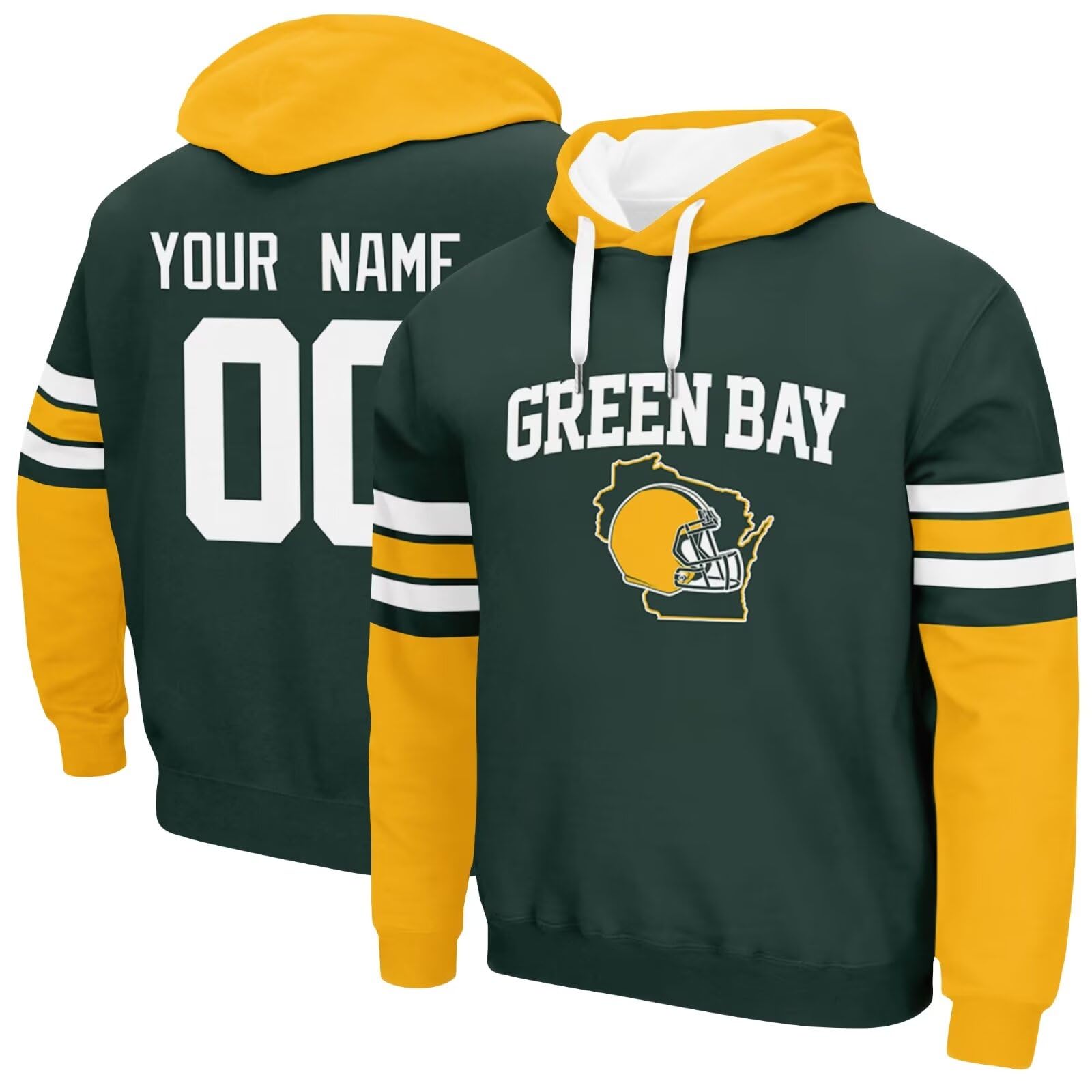 KREDE Hoodie Youth Sweatshirt Personalized Custom Name and Number for Youth Gifts
