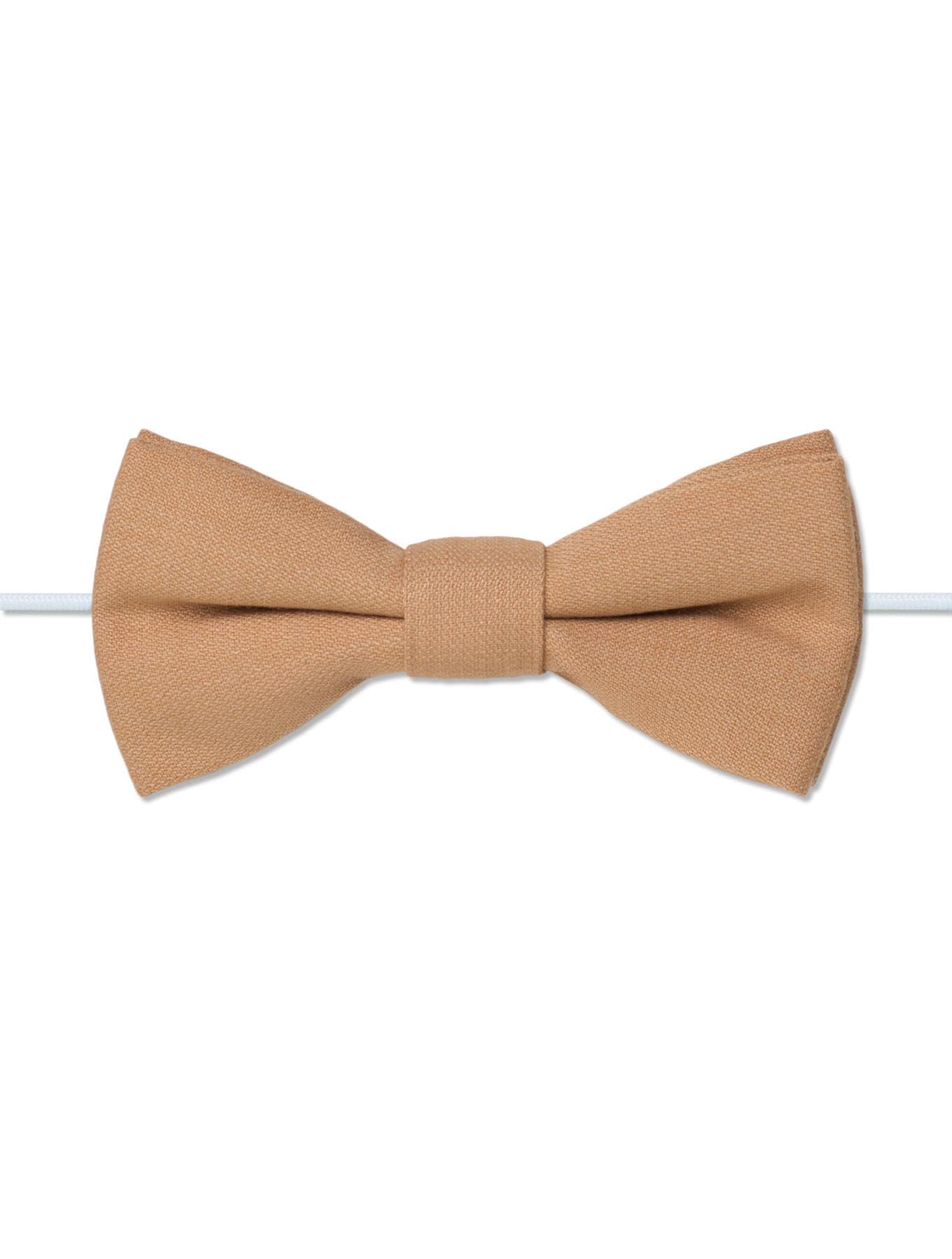 Roco boys plain beige elasticated dickie bow