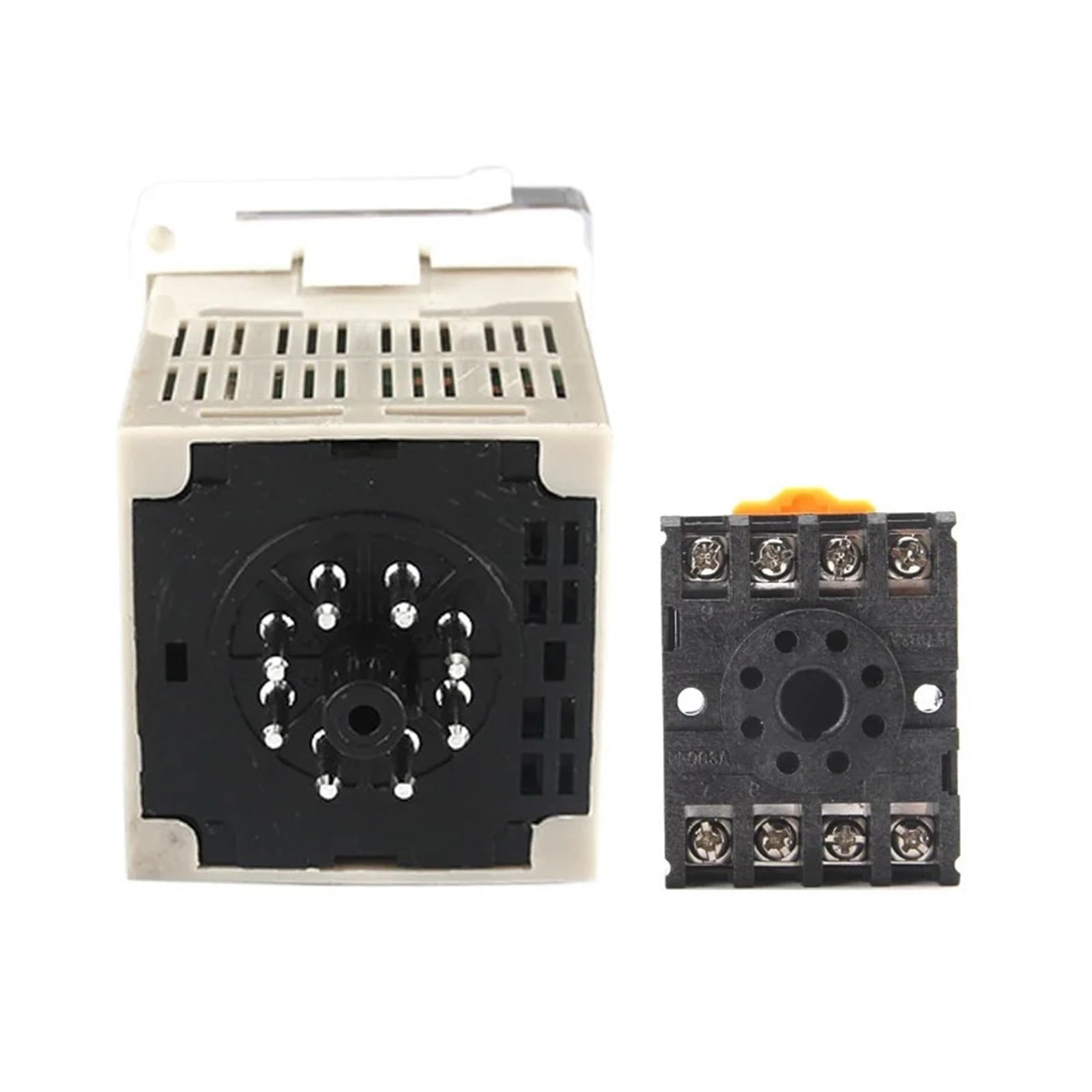 Przekaźnik czasowy Przekaźnik czasowy Cyfrowy programowalny wyłącznik czasowy DH48S-S 0,1S-99H podstawa AC/DC 12V 24V 36V 110V 220V 380V Timer cyklu powtarzania(DCAC24V)