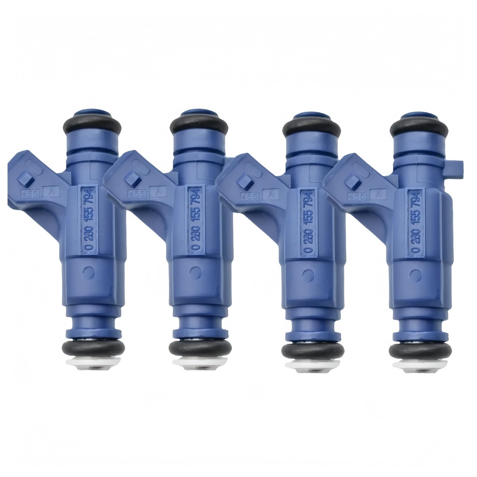 Ovtzqr One Color 4-Piece Fuel Injector Set 0280155794 Compatible For Peugeot 206 Model