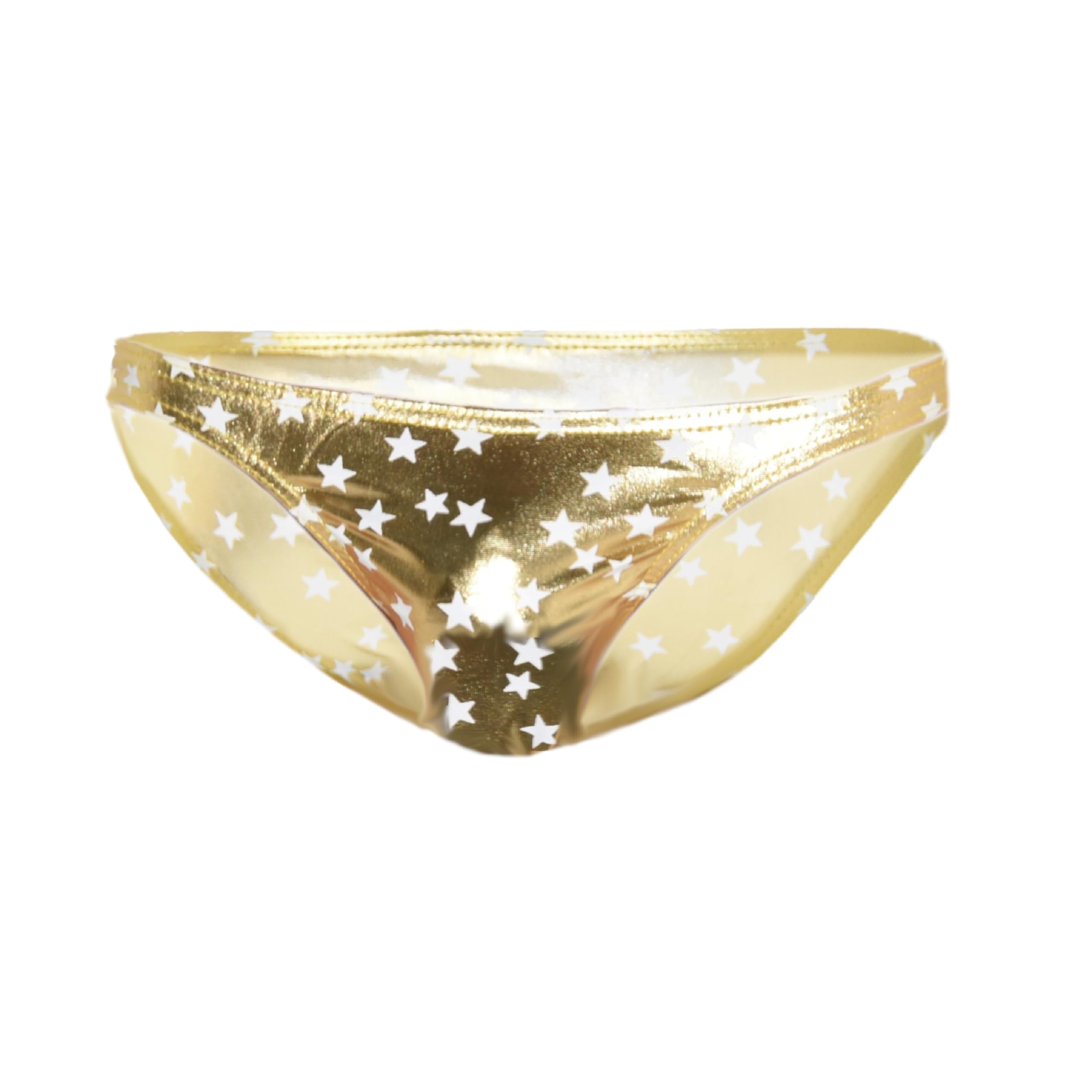 SpecialUnderwearMicro briefs show briefs shiny stars Size:M Gold