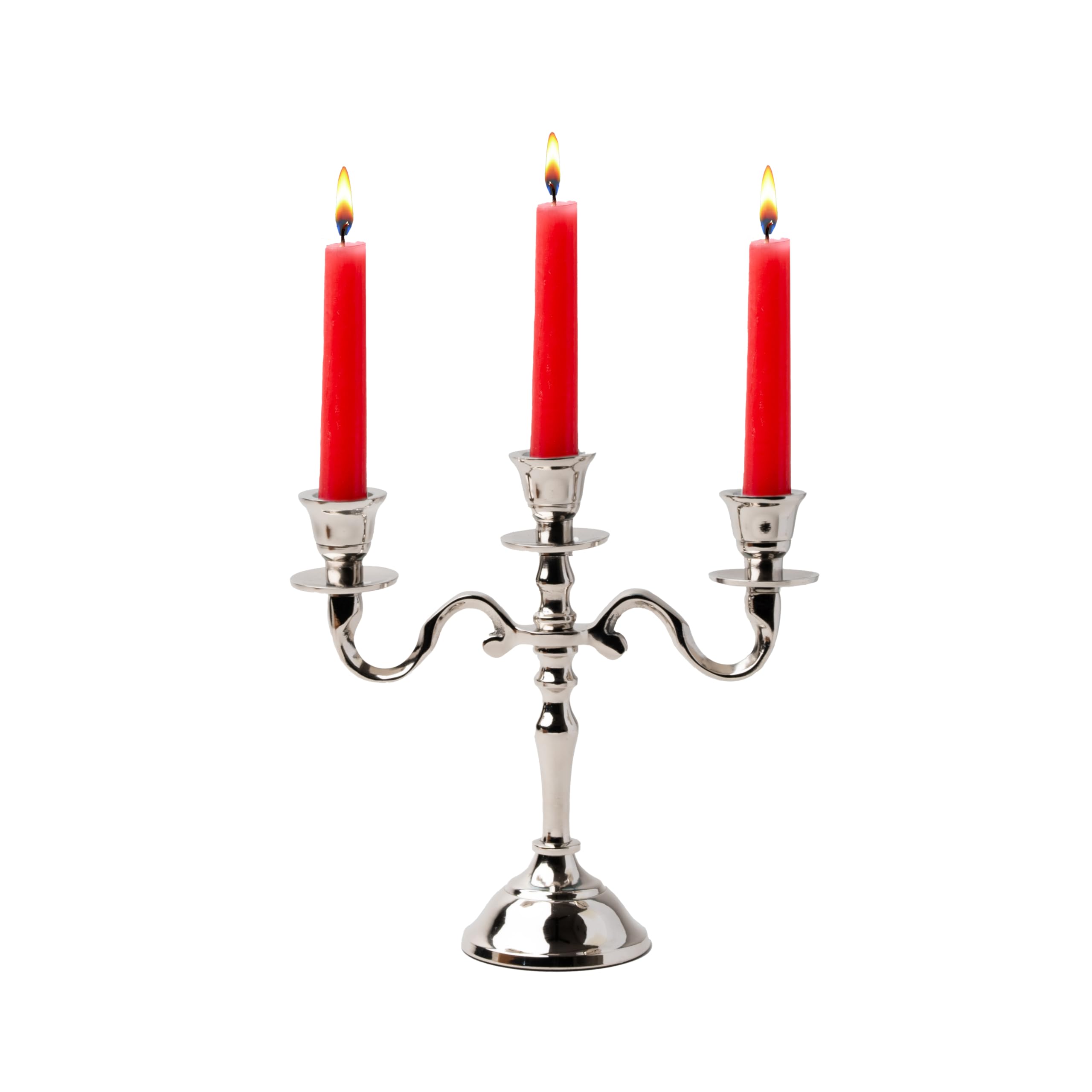 RELY+ 3 & 5 arm Mini Candelabra (Silver, 3 Arm)