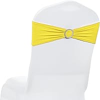 Vista 39 de MDS - Paquete de 250 lazos de elastano para silla, universales, bandas elásticas para silla, lazos con hebilla, lazo deslizante para decoración
