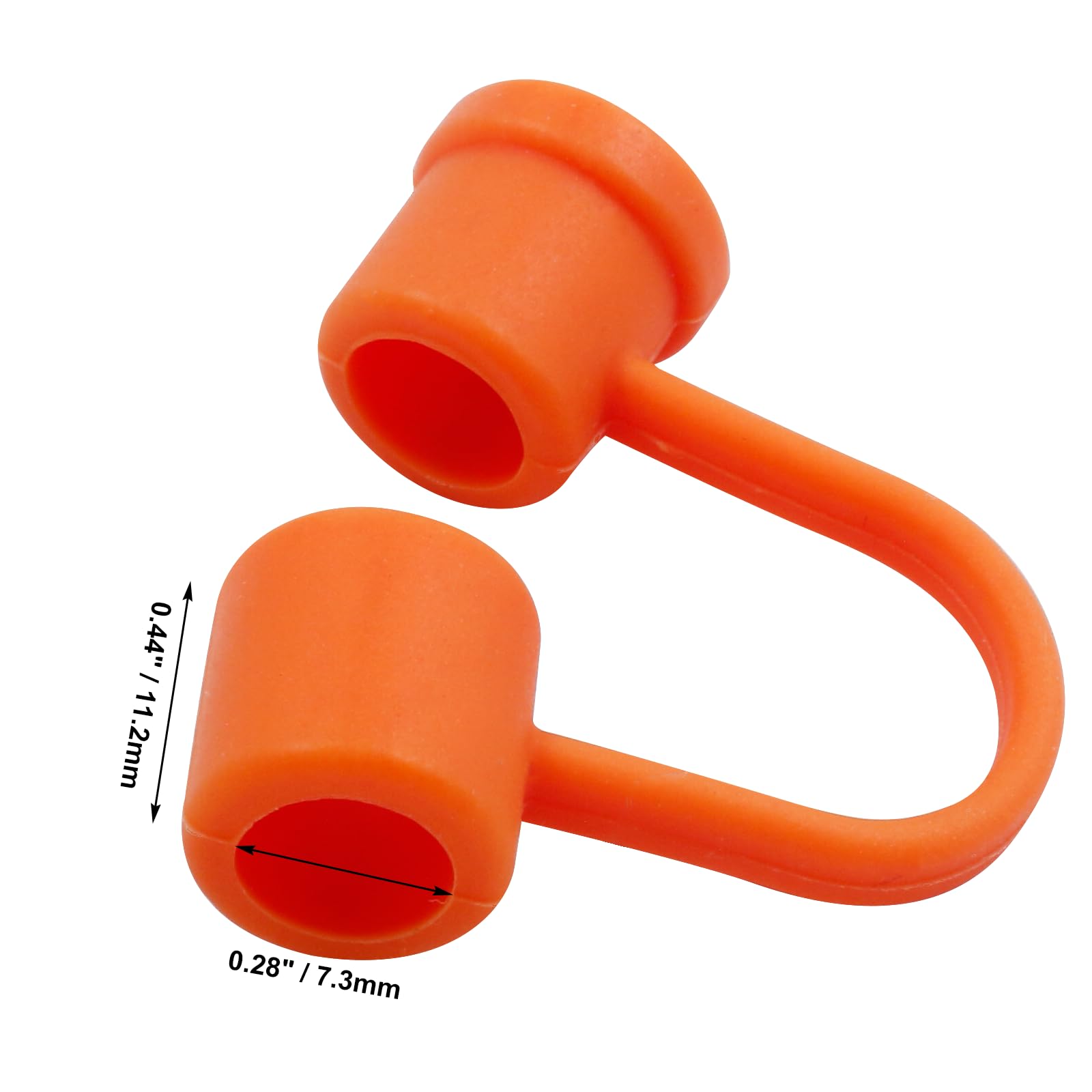 Coufce 24 Pcs 6-8mm Dust-Proof Straw Cover Cups, Silicone Straw Tips Cover Reusable Straw Toppers in 12 Colors for Indoor and Outdoor Use