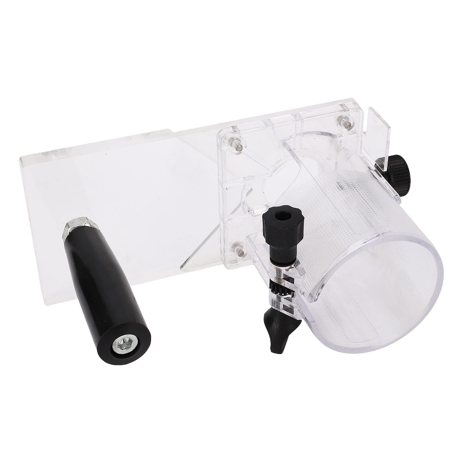 Escudo protector para herramientas eléctricas Base de recortadora de carpintería de plástico duradero transparente Accesorio de grado profesional para máquinas de corte y pr