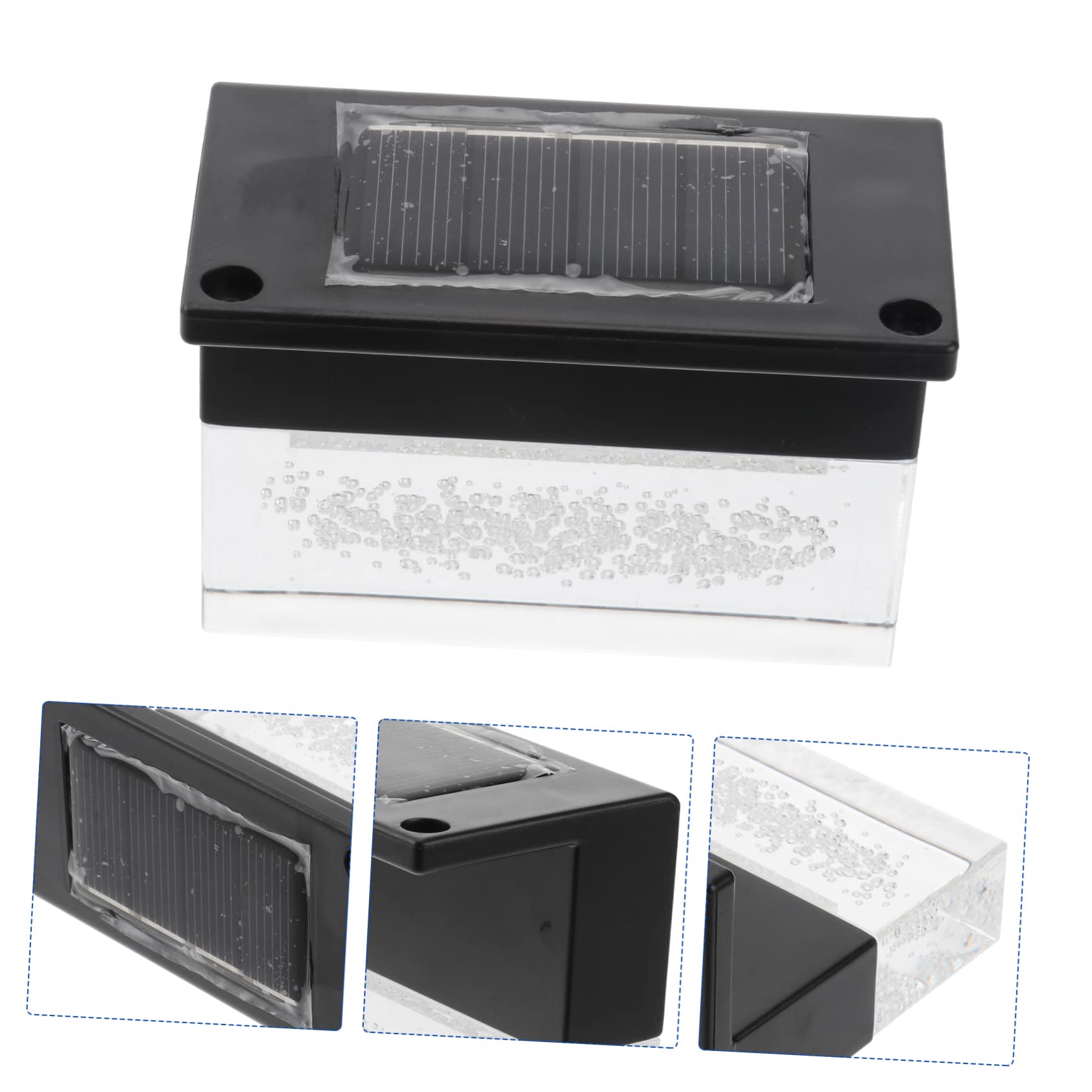 TEHAUX 2-in-1 Solar Stairs Light Led Outdoor Lighting Waterproof for Courtyard Ladder Safe