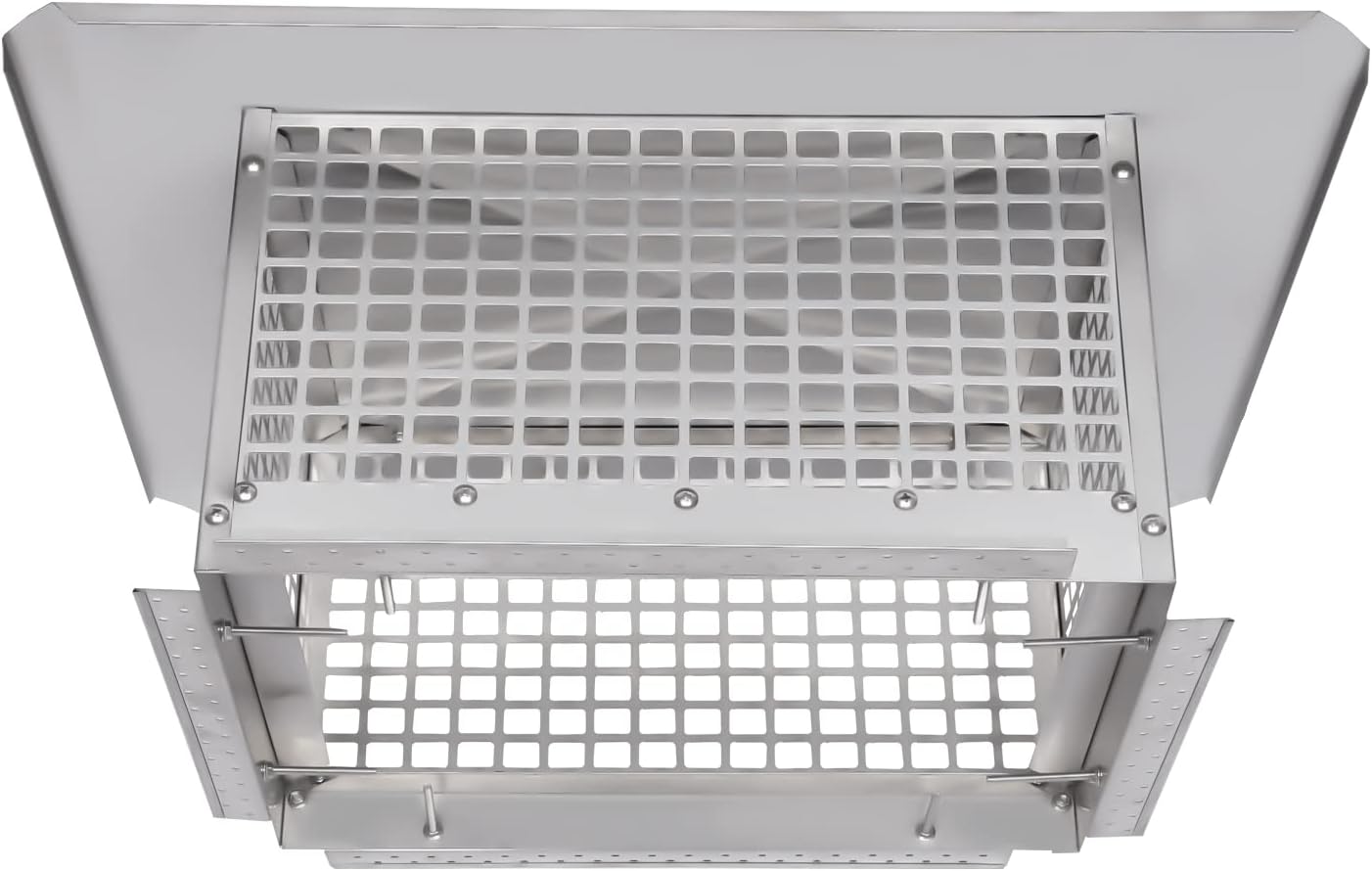 17" x 29" Chimney Cap, 304 Stainless Steel Fireplace Chimney Cover, Adjustable Metal Spark Arrestor with Bolts Screws for Home Outside Existing Clay Flue Tile