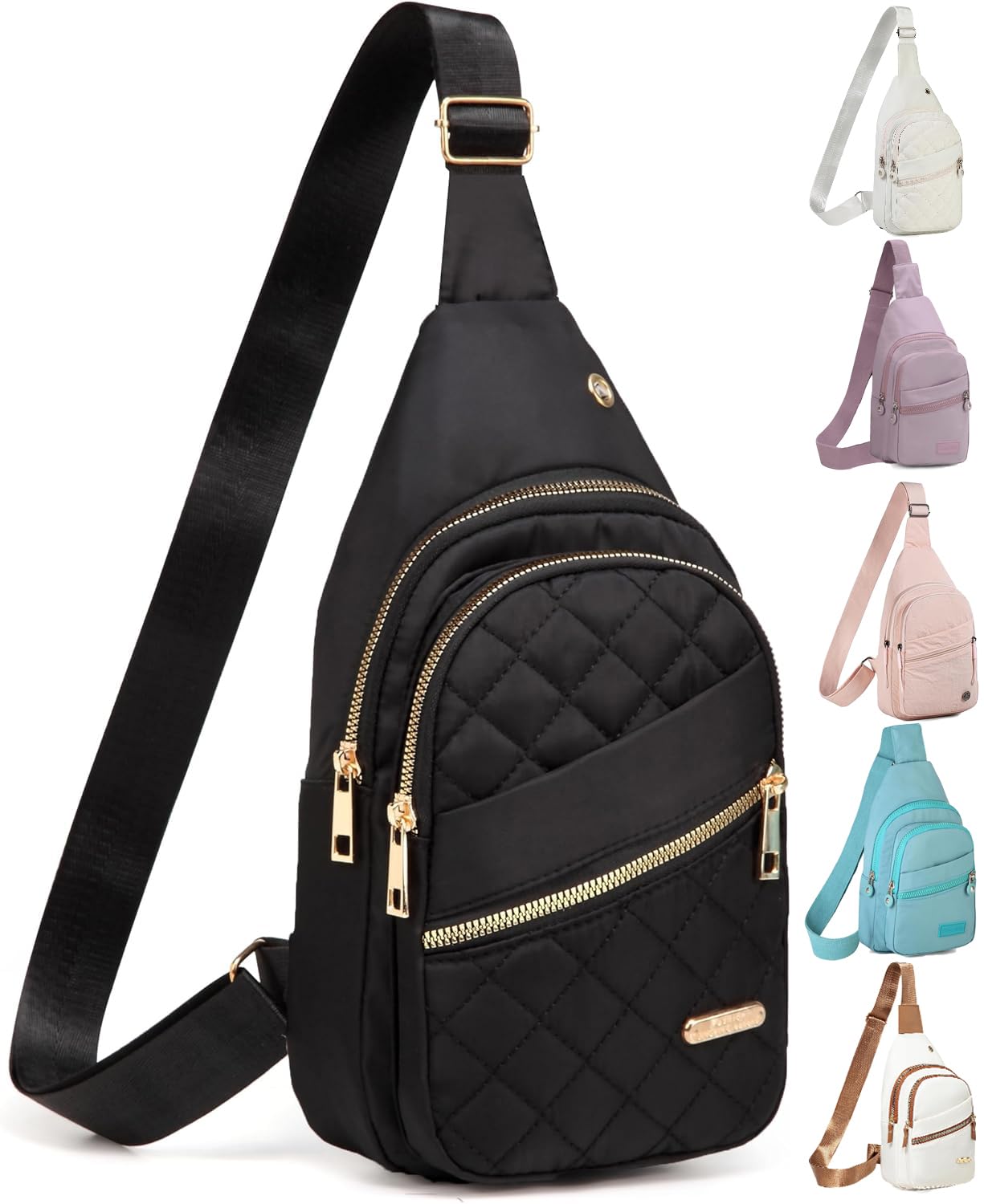 YAZEKOUS Small Sling Bag for Women, Crossbody Bags Daypack Chest Bag Sling Backpack for Travel Sport Running Hiking-image-24