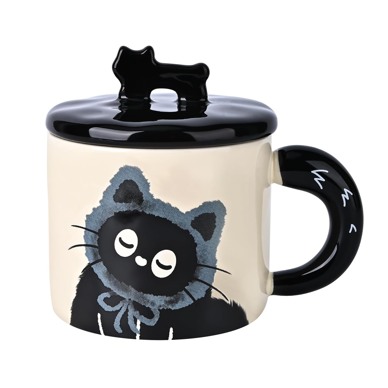 our fave Portable 370ML Ceramic Cats Mug Personality Coffee Drinking Cup with Lid Beverage Drinkware Ceramic Coffee Cup