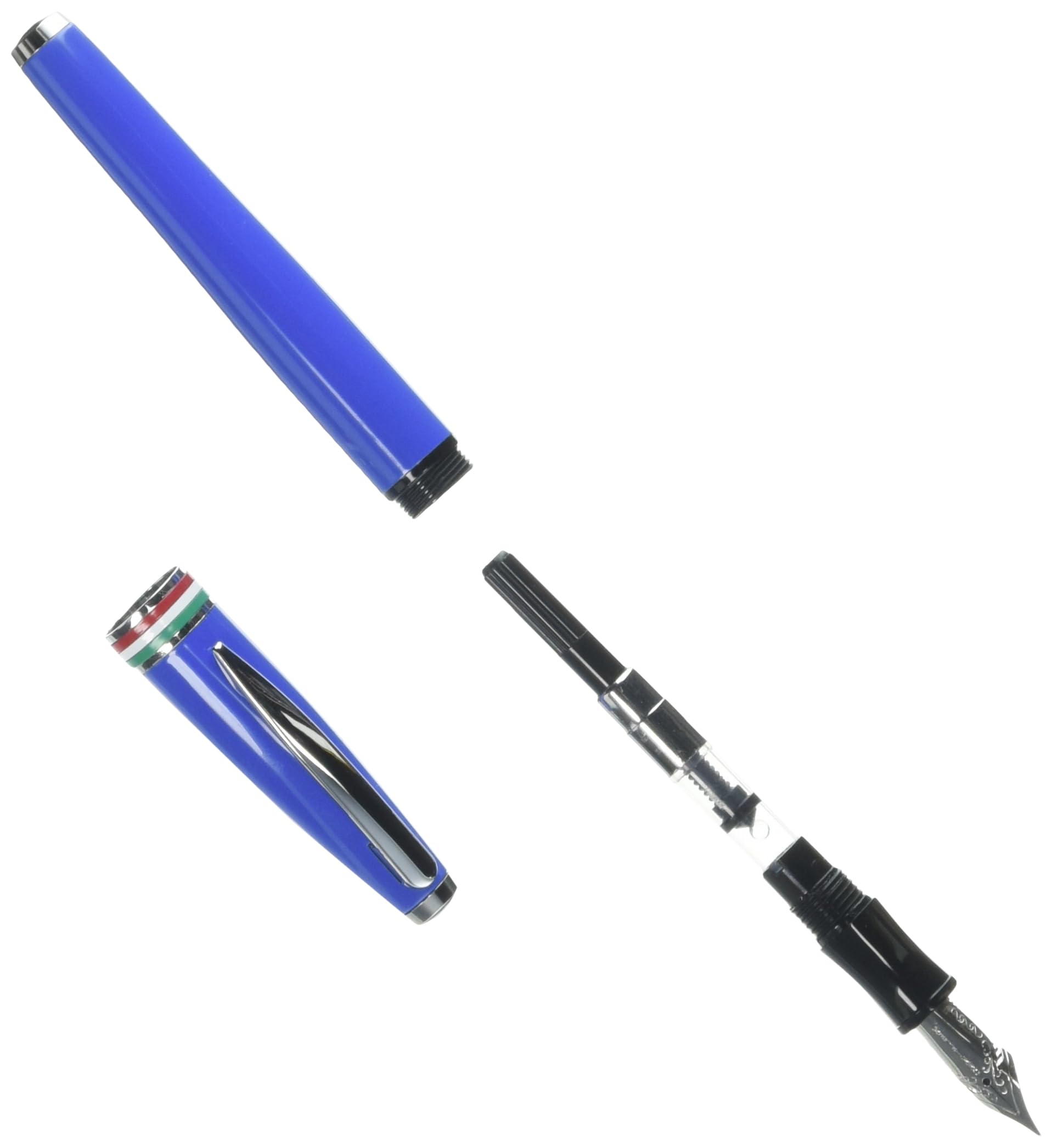 MONTEVERDE Omniflex - Penna stilografica USA Aldo Domani Italia (blu esotico), penna di lusso per uomini e donne, ufficio, lavoro, scuola, regalo