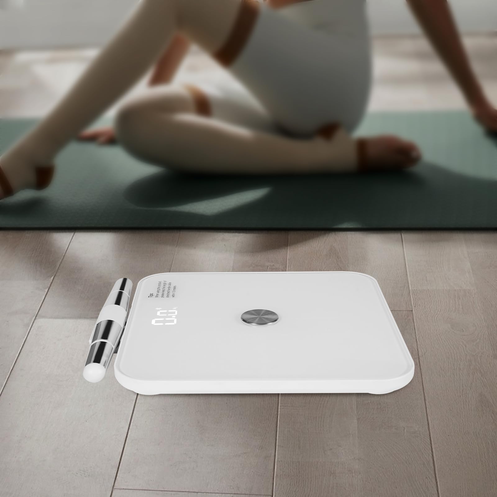 Körperfettwaage Digital, Personenwaage bis180kg, LED Digitale Körperwaage mit App, Körperfett, BMI und Muskelmasse Waage für 25 Körpermesswerte, Präzise Bluetooth Gewichtswaage