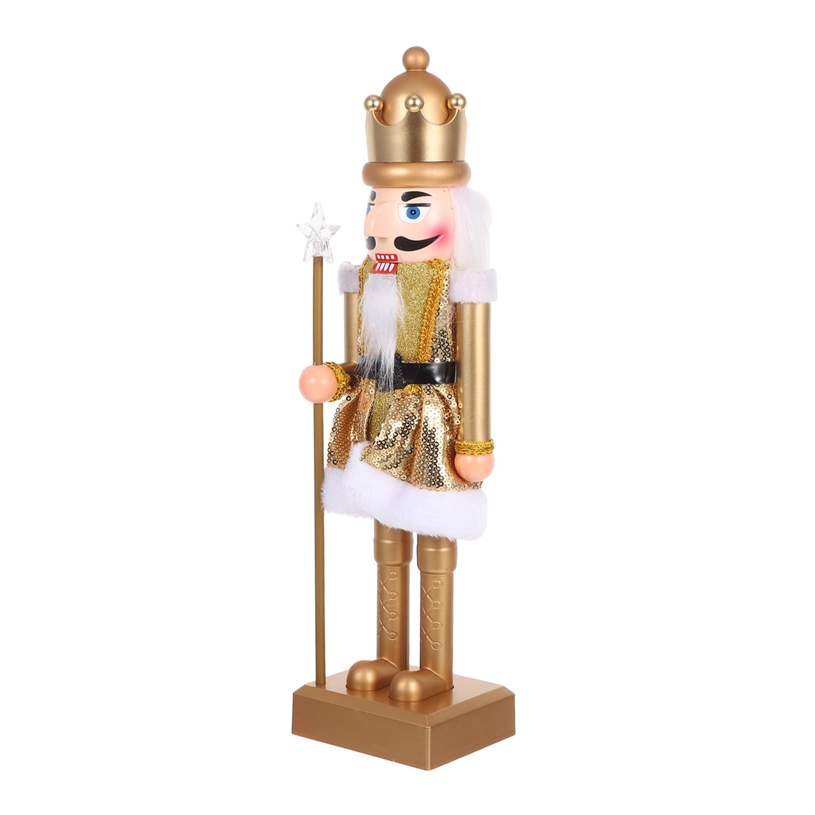 Ipetboom Statuetta di Schiaccianoci di Natale Soldato Decorazione Natalizia Ornamento Forma di Schiaccianoci Centrotavola da Tavolo per Feste di Natale e Festival