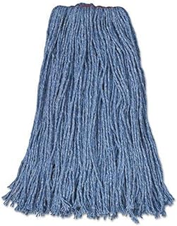 Rubbermaid F51812blu Cotton/Synthetic Cut-End Blend Mop Head, 24Oz, 1