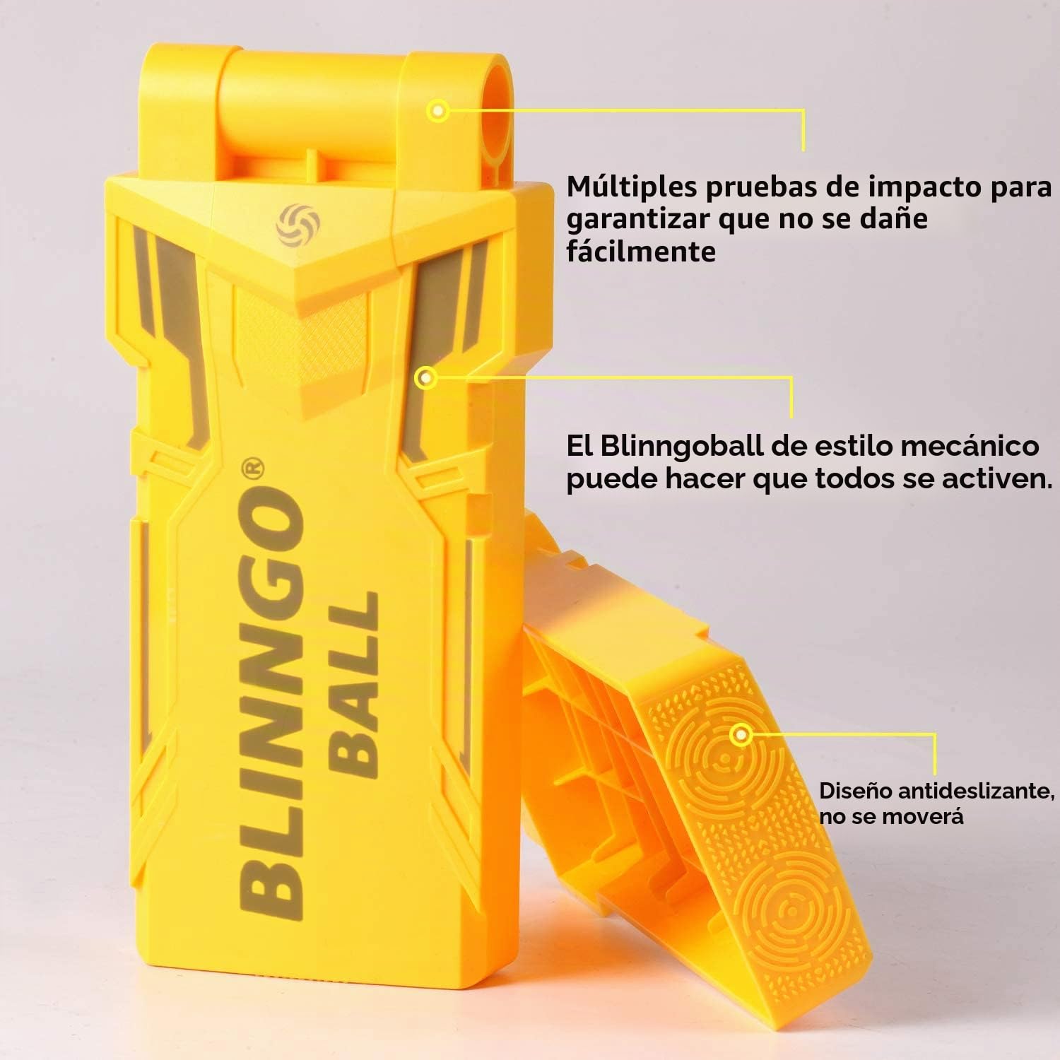 Blinngoball Juego de Roundnet con Patas Robustas, 2 Pelotas y Bomba