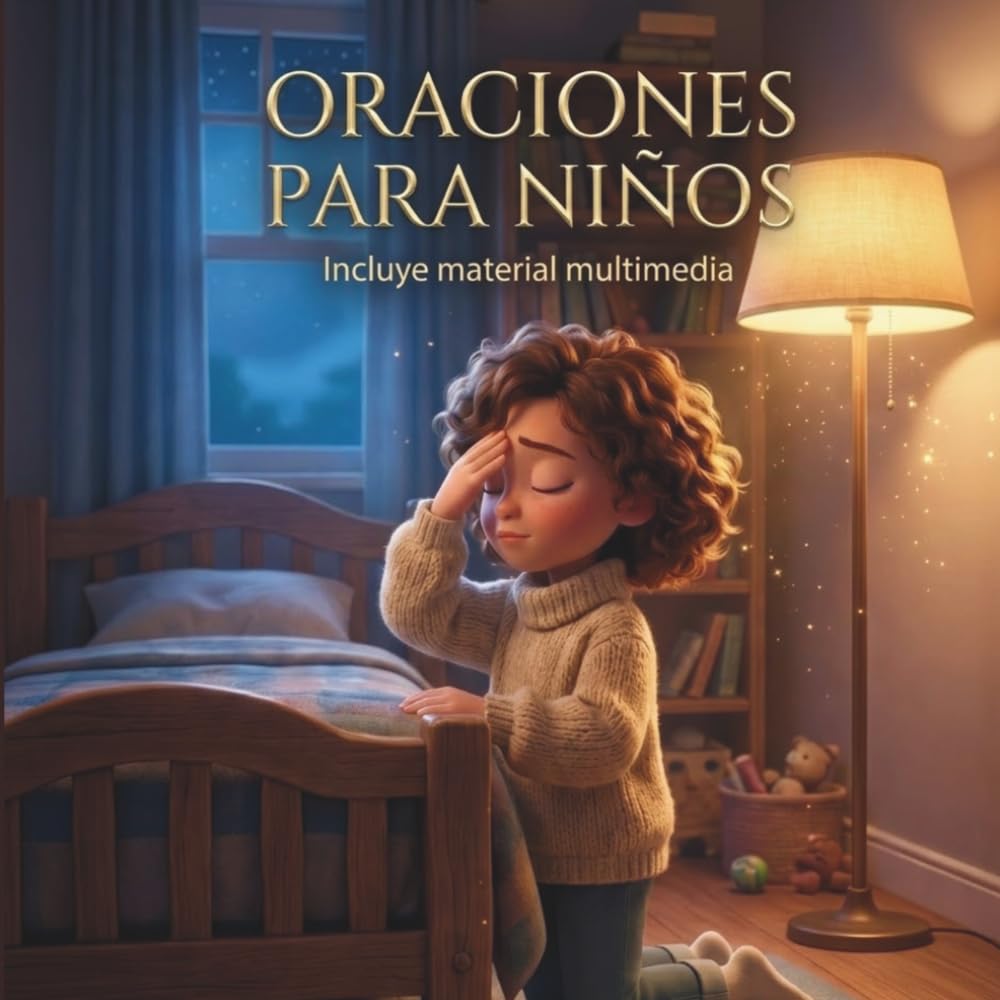Oraciones para niños: Mi Primer Libro de Oraciones y Recuerdos: Oraciones Clásicas, Espacios para mis Fotos, Páginas para colorear - Incluye Recursos Multimedia