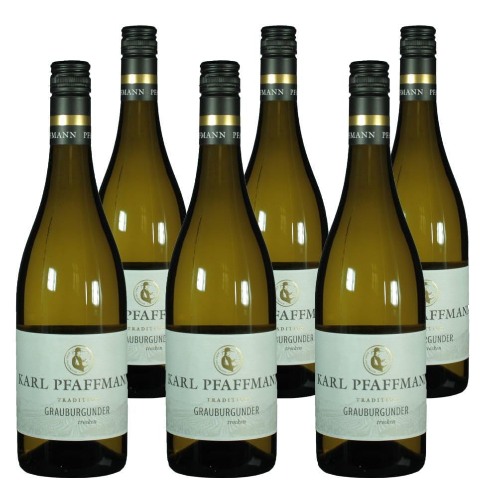 Vorteilspaket (6x0.75L) Grauburgunder Nußdorfer Bischofskreuz (29) trocken Dt. Qualitätswein Karl Pfaffmann/ErnenWein/Wine