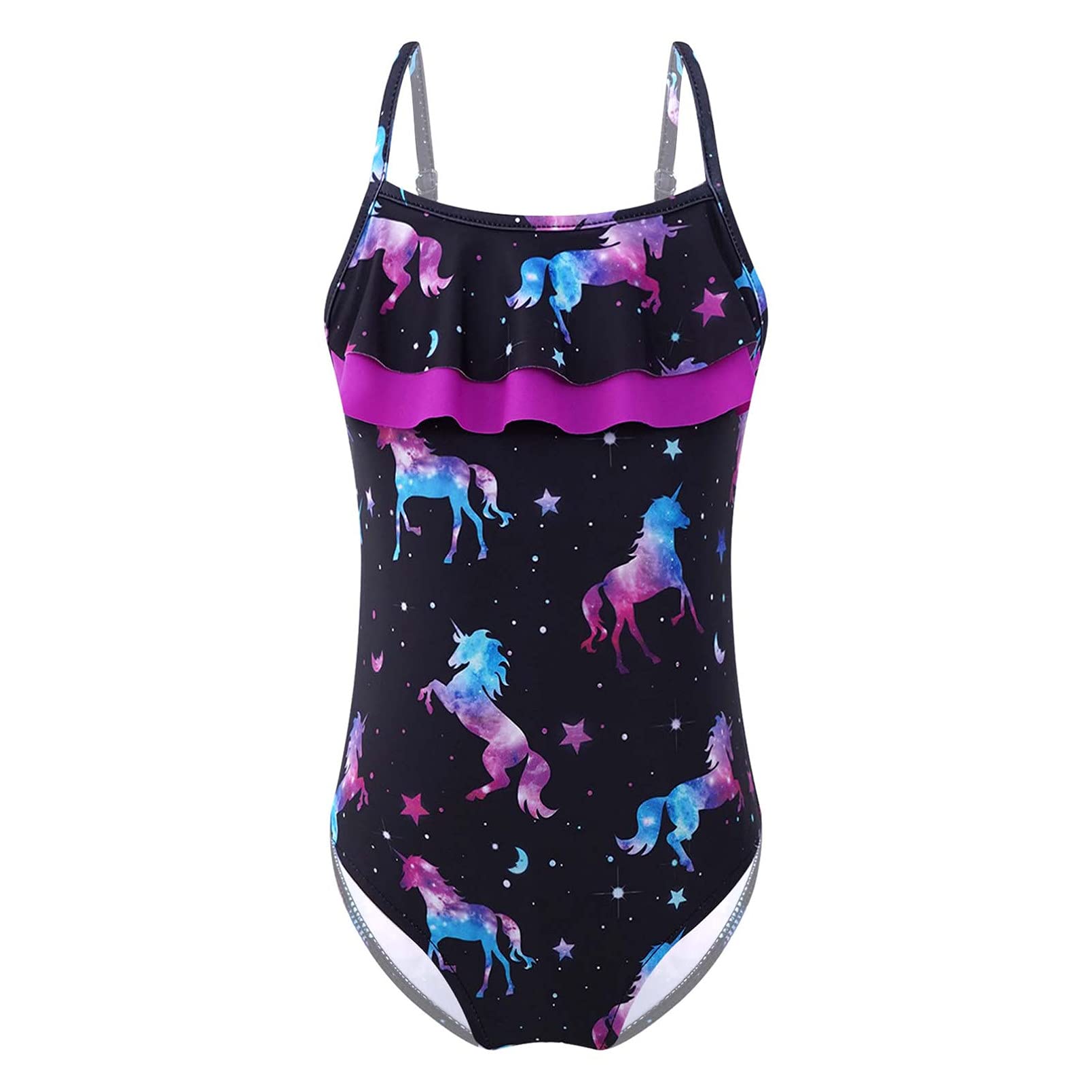 DPois Baby-Badeanzug Mädchen Mit Rock — Meerjungfrau-Look, Spaghettiträger, Aus Polyester/Elasthan