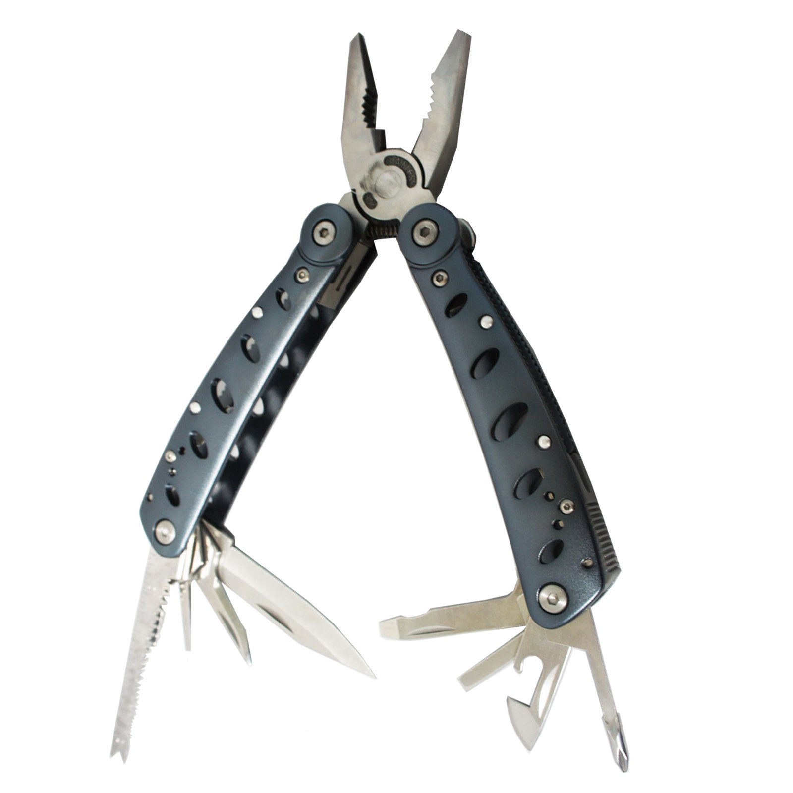 Every Day Carry Fury Attack Multi-Tool with Gray Aluminum Handle & Nylon Sheath