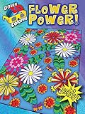 3-D Coloring Book--Flower Power! (Dover 3-D Coloring Book)