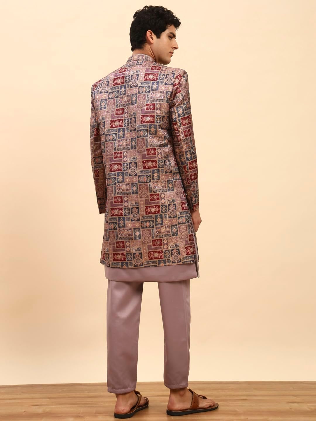 Pro-Ethic Style Developer Men’s Kurta Sherwani Set | Indian Traditional Outfit for Men (C-137) - Image 3