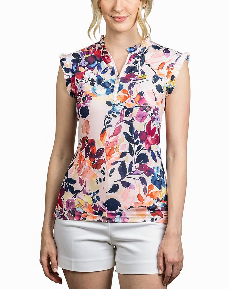 Kastel DenmarkWomen's Sleeveless Tanks | 1/4 Zip Athletic Tops | UPF 30+ Protection