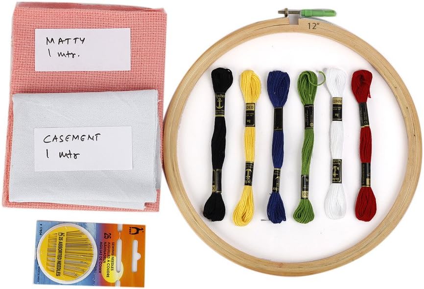 Designers Den Wood Embroidery Kit, Multicolour