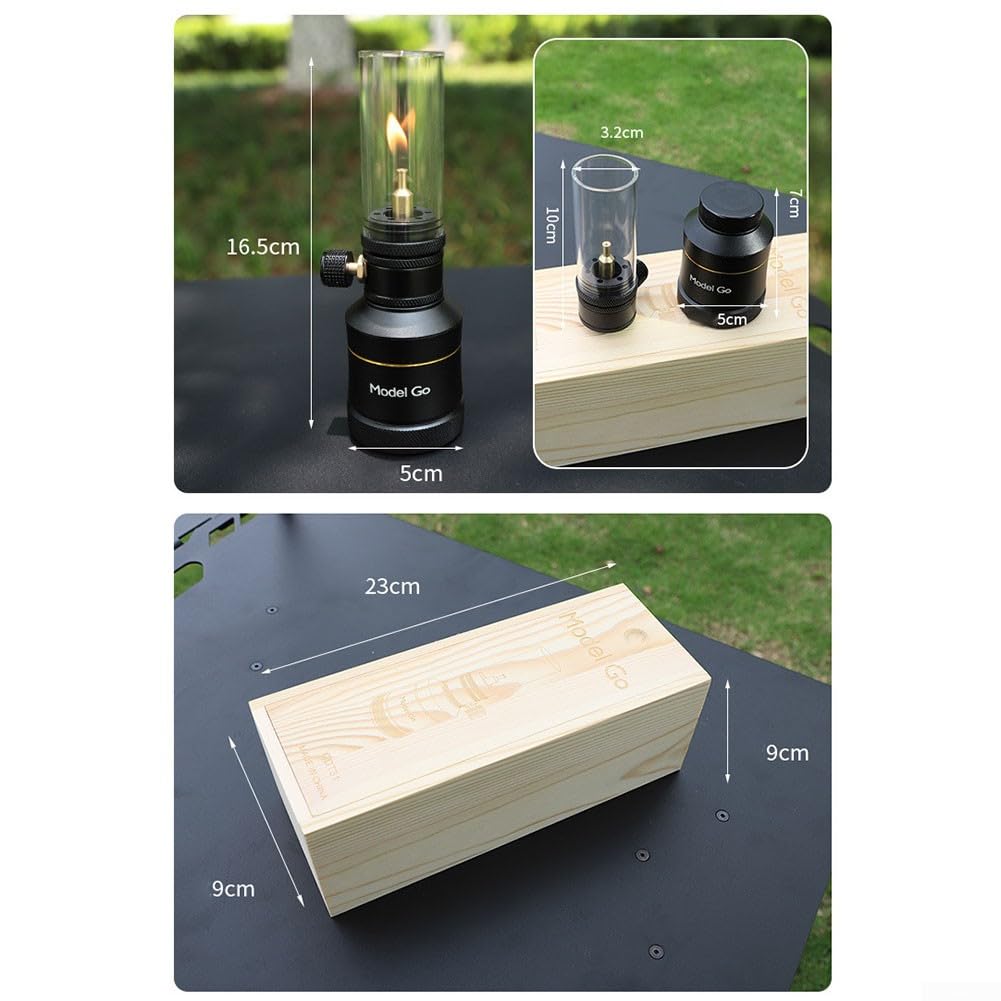 Tragbare Aluminium-Camping-Gaslampe, Gas-Campinglampe, tragbare Aluminium-Camping-Gaslampe, Gaslaterne for Beleuchten von Outdoor-Camping, Atmosphären-Gaslampe, Zeltlampe, Garten-Campinglaternen (nur