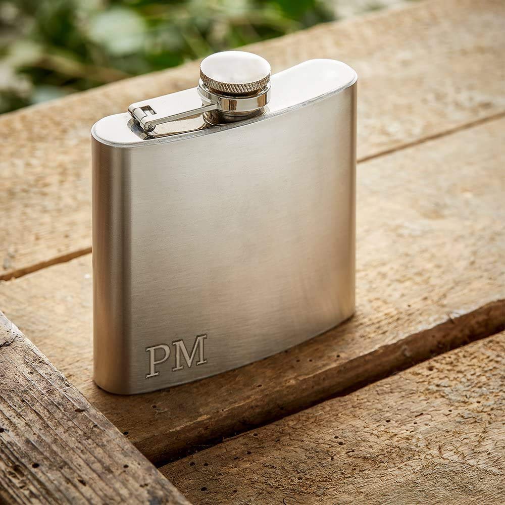 Fiaschetta Whisky Personalizzata - Acciaio Inox Con Incisione, 180 Ml, Con Imbuto E 2 Bicchierini - Foto 3