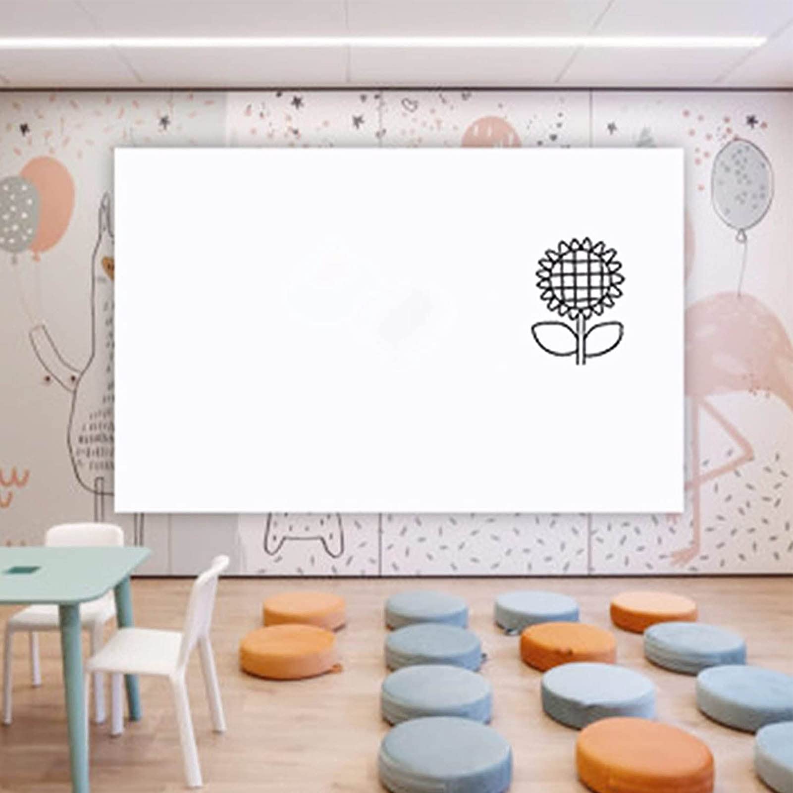 Magnetisches, trocken abwischbares Whiteboard, trocken abwischbares Papier, selbstklebendes Whiteboard, magnetisches, weiches Whiteboard für Wände, Türen, Tische, Kreidetafeln, 60