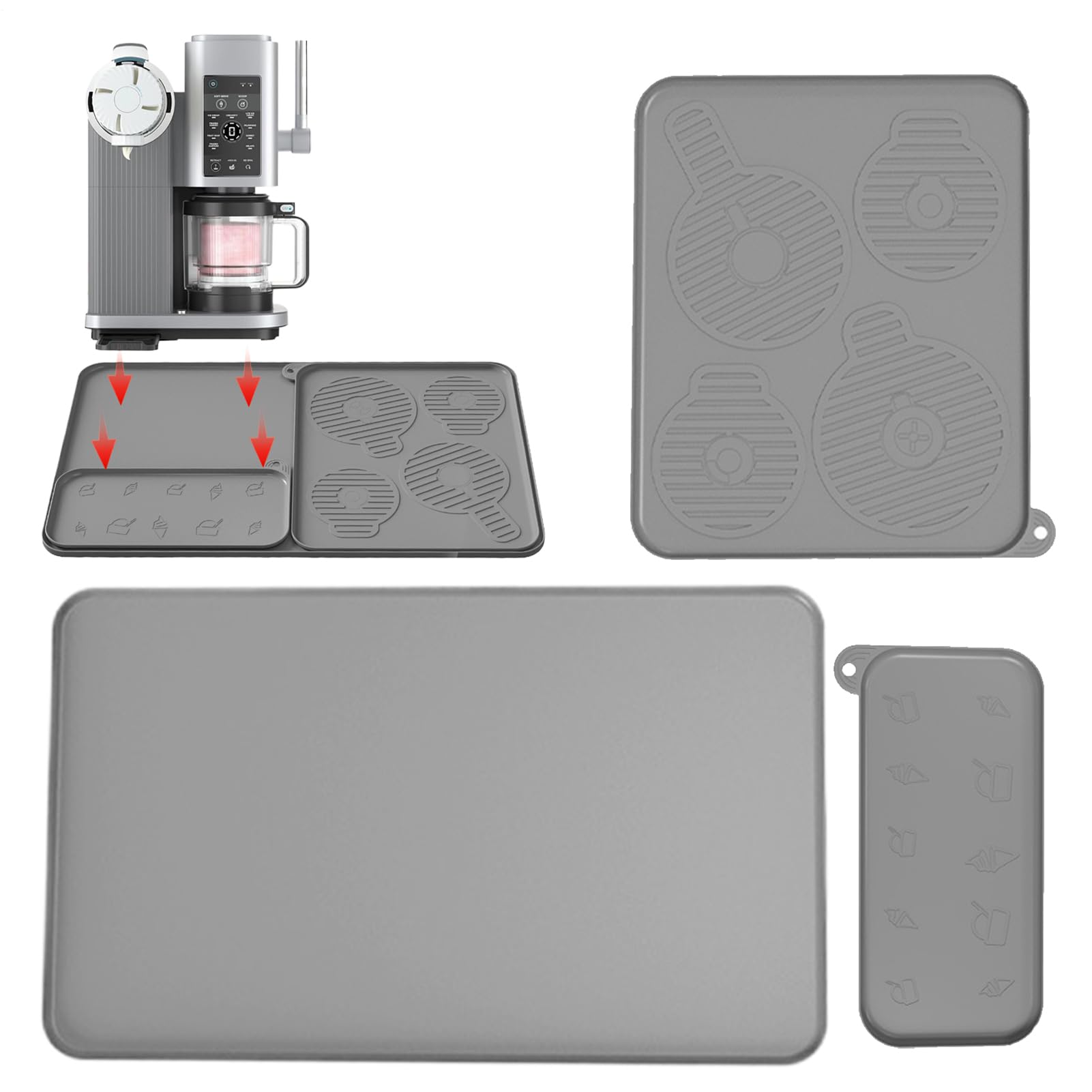 Alfombrilla de secado de platos para gastronomía y soporte de cafeteras de cocina