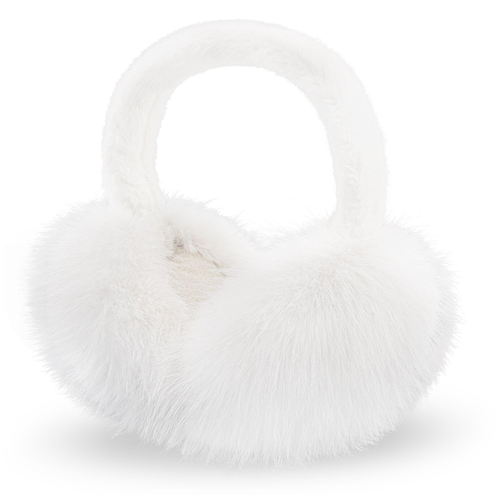 Women Winter Ear Muffs Fluffy Faux Fur Earmuffs Foldable Ear Warmer Girls Soft Ear Covers-image-35