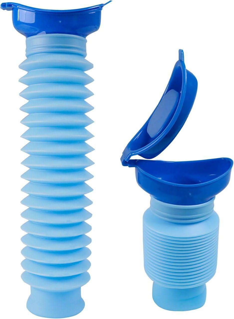 westret Portable Pee Bottle 750ml Unisex Emergency Urinal for Car, Travel, Camping & Traffic Jams Collapsible, Leakproof, Reusable Pocket Toilet (Blue)-image-42