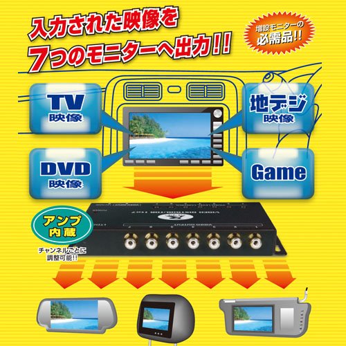 【中古】データシステム ( Data System ) 7出力映像分配器 LTD003 Amazon | データシステム 7出力映像分配器 RCA映像分配 LTD003