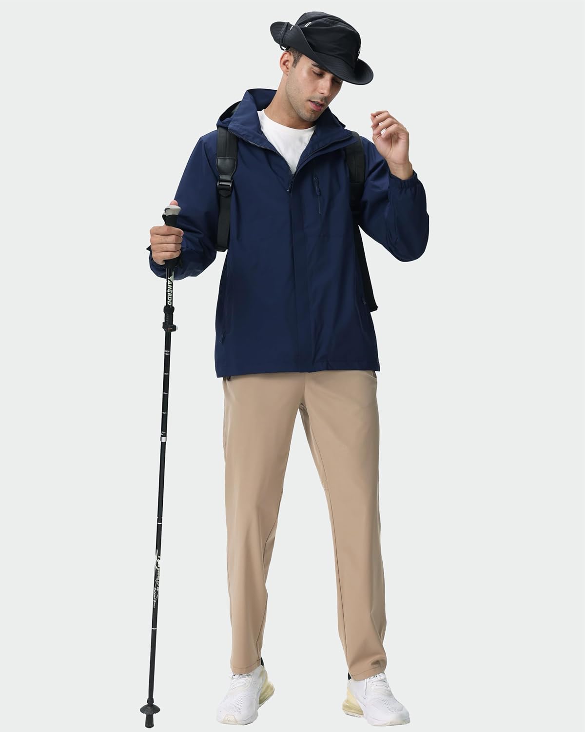 Rapoo Mens Lightweight Hiking Pants Quick Dry Stretch Joggers for Running Workout Casual - Image 4