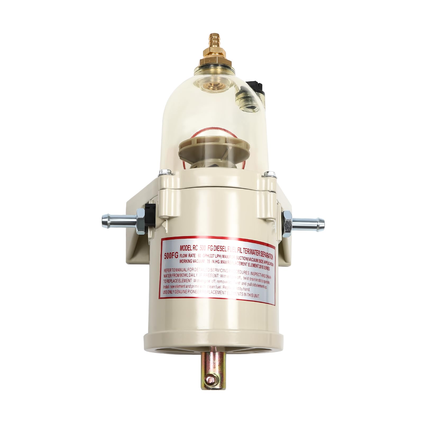 Filtro de combustible diésel, filtro diésel con anillo roscado, separador de agua diésel FG500 500FH para motores diesel