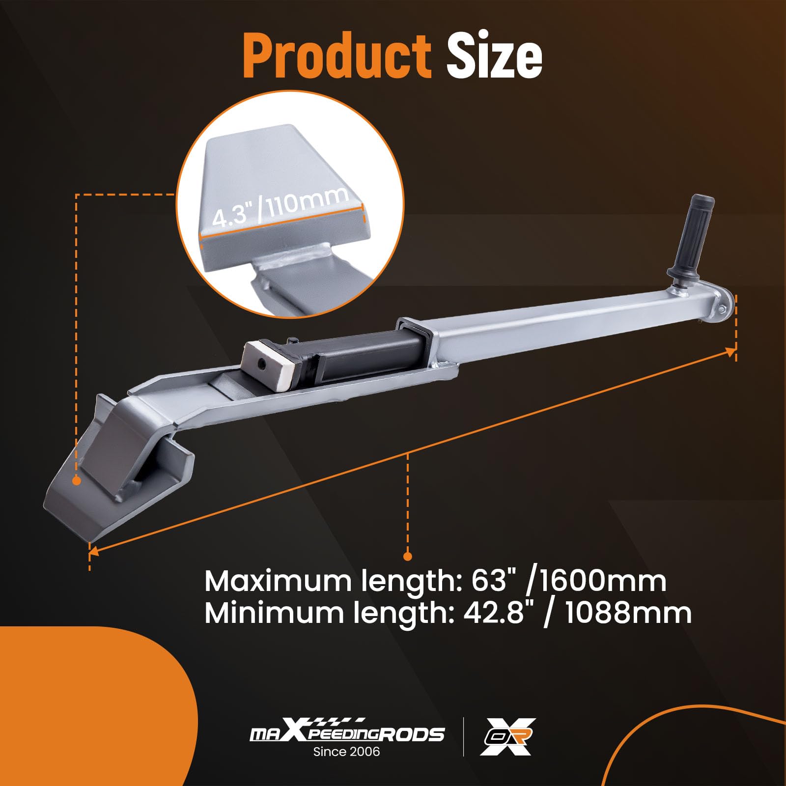 maXpeedingrods Getriebene Reifen Mount Demount Tool für 10" bis 24" ATV Reifengröße LKW, Pneumatisches Handgeführtes Schlagwerkzeug Reifendemontagewerkzeug
