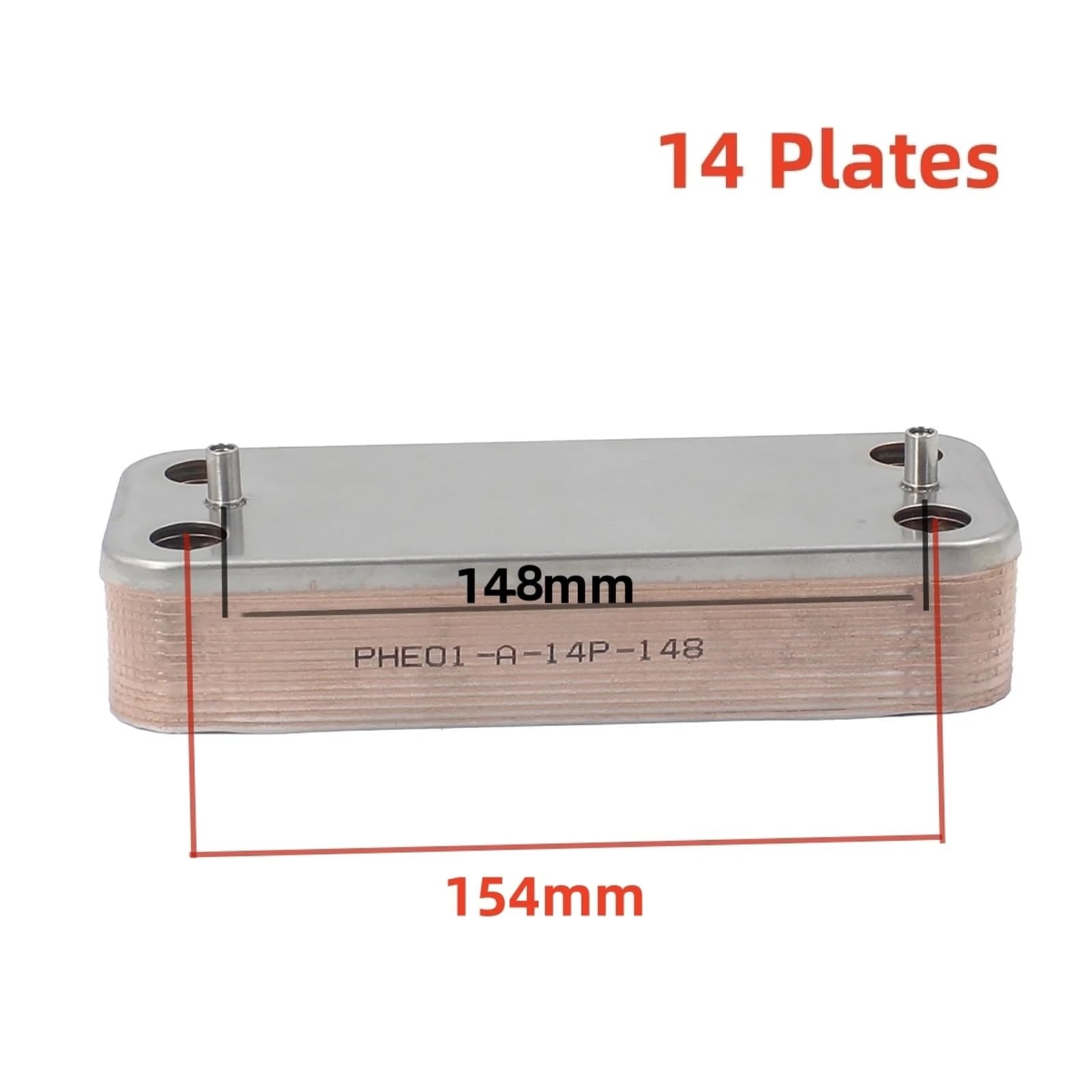 14/12/16 Placas Accesorios for calderas de gas Intercambiador de calor de placas for reemplazo de calderas de gas(Gray)