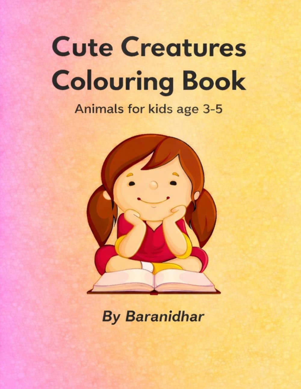 Cute creatures colouring book
