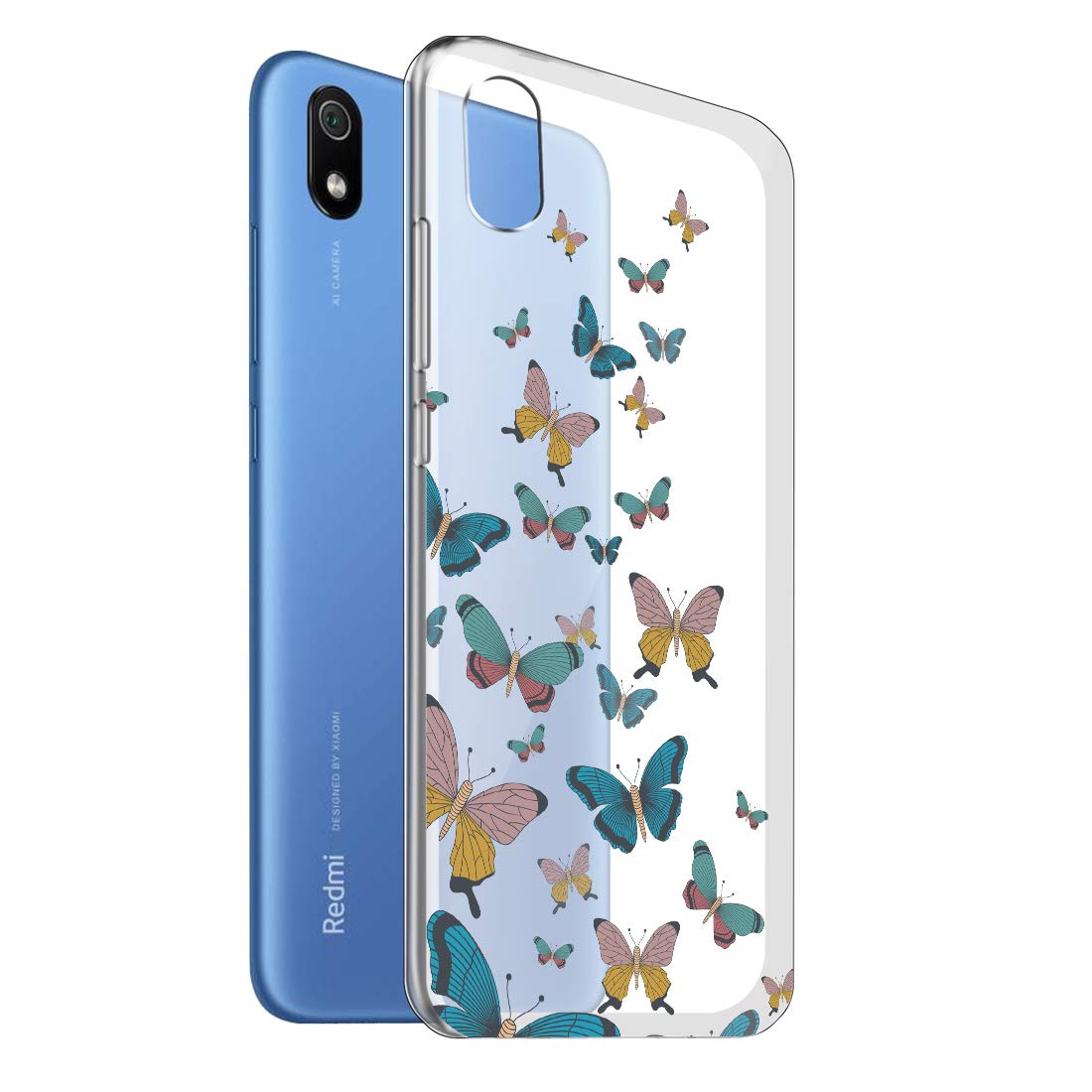 Fashionury ''Blue and Pink Butterfly''Xiaomi Redmi 7A Back