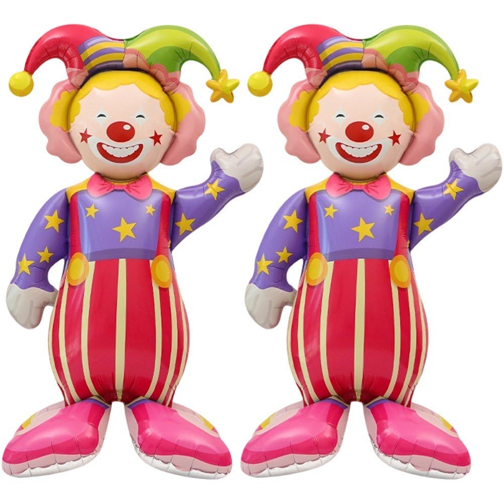 Luxylei Large Self Standing Circus Balloon - Carnival Theme Party Decoration, Inflatable for Circus Birthday Party, Standing Balloon for Kids Room