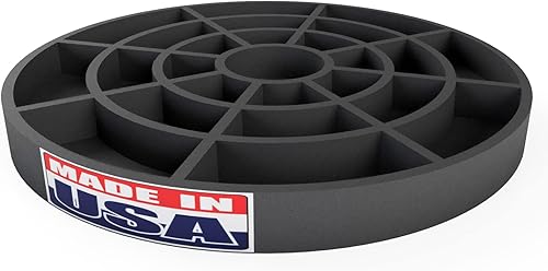 Paquete de 10 almohadillas de muelle, bloque de base de cubierta para marco de piso compuesto de madera, base de muelle, soporte de poste de pie de