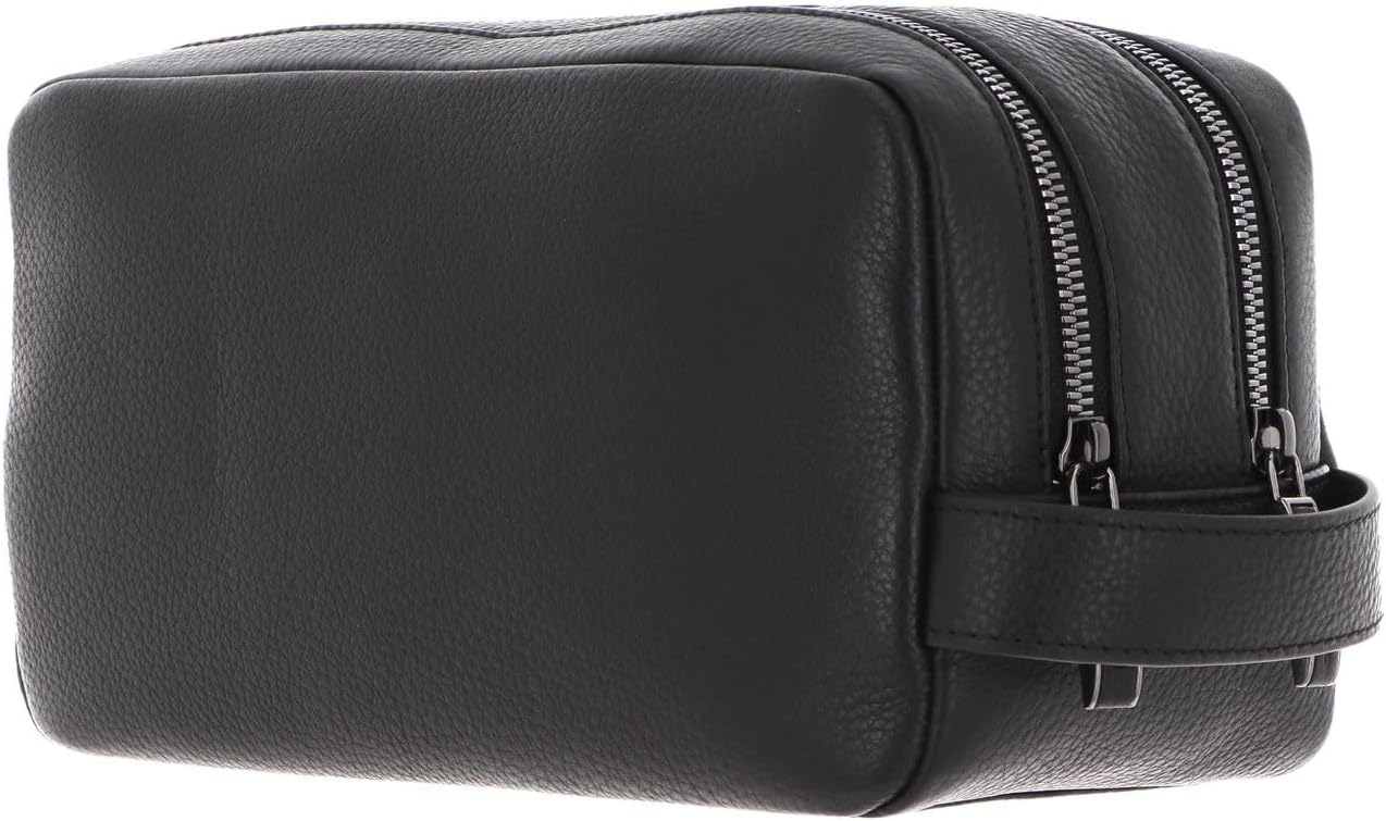 Piquadro Modus Beauty 2 Compartments Leather, Black, Beauty 2 compartments in Leather