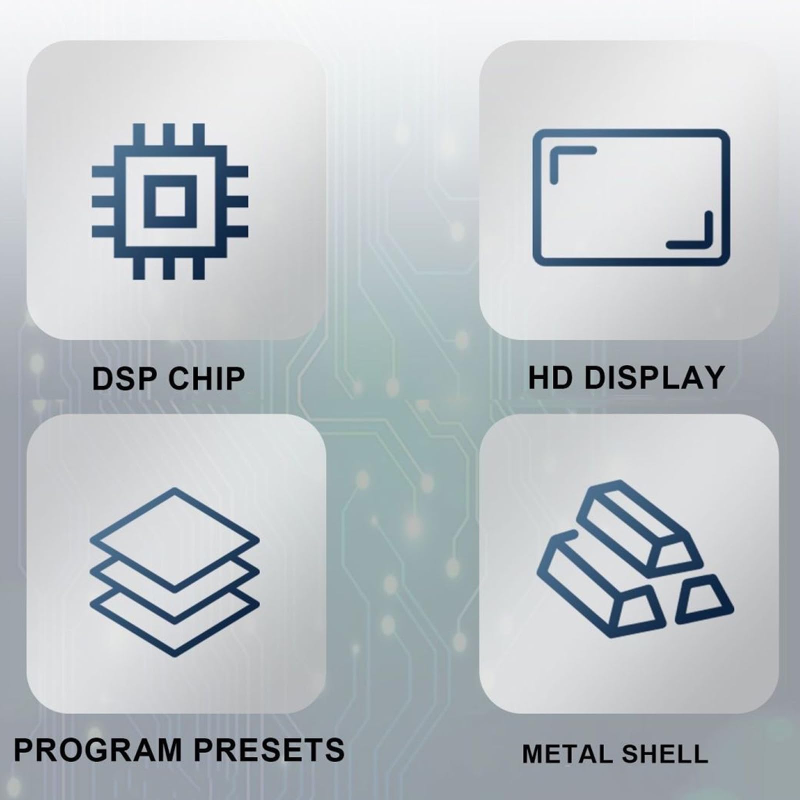 Procesador De Audio Digital, Ecualizador, Reducción Automática De Ruido, con Pantalla LCD, Reverberación Y Procesador DSP De Múltiples Efectos, para Karaoke KTV, Micrófono Vocal