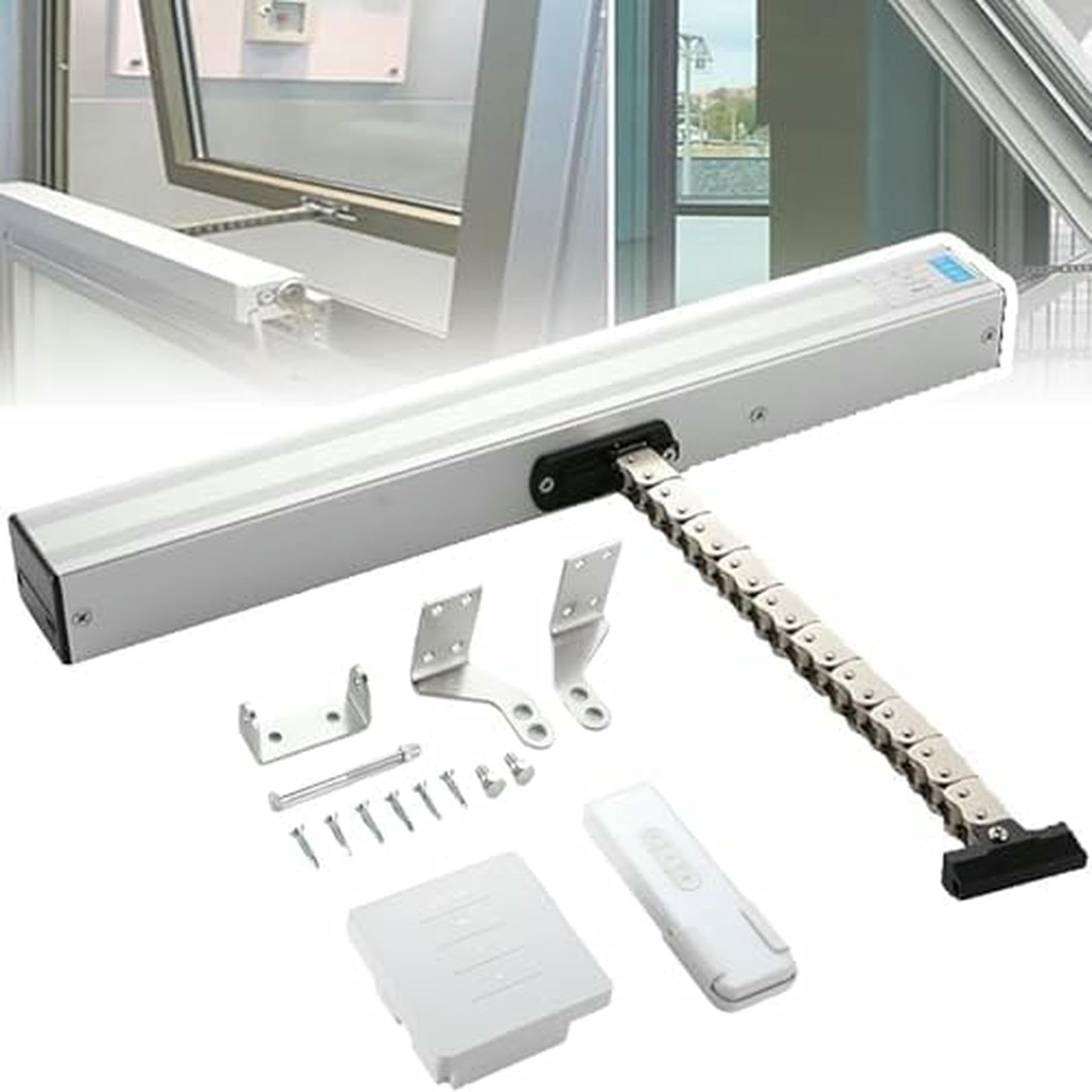 Abridor automático para rejillas de ventilación de techo y tragaluces con actuador de 24V