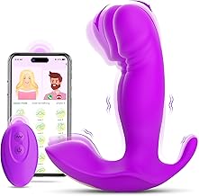 Wearable G Spot Dildos Vibrators Adult Sex Toys for Women or Men, App Remote Control Panty Mini Vibrator with 10 Quickly Wiggling & Vibrating Modes Panties Quite Rose Toy Sex Machine