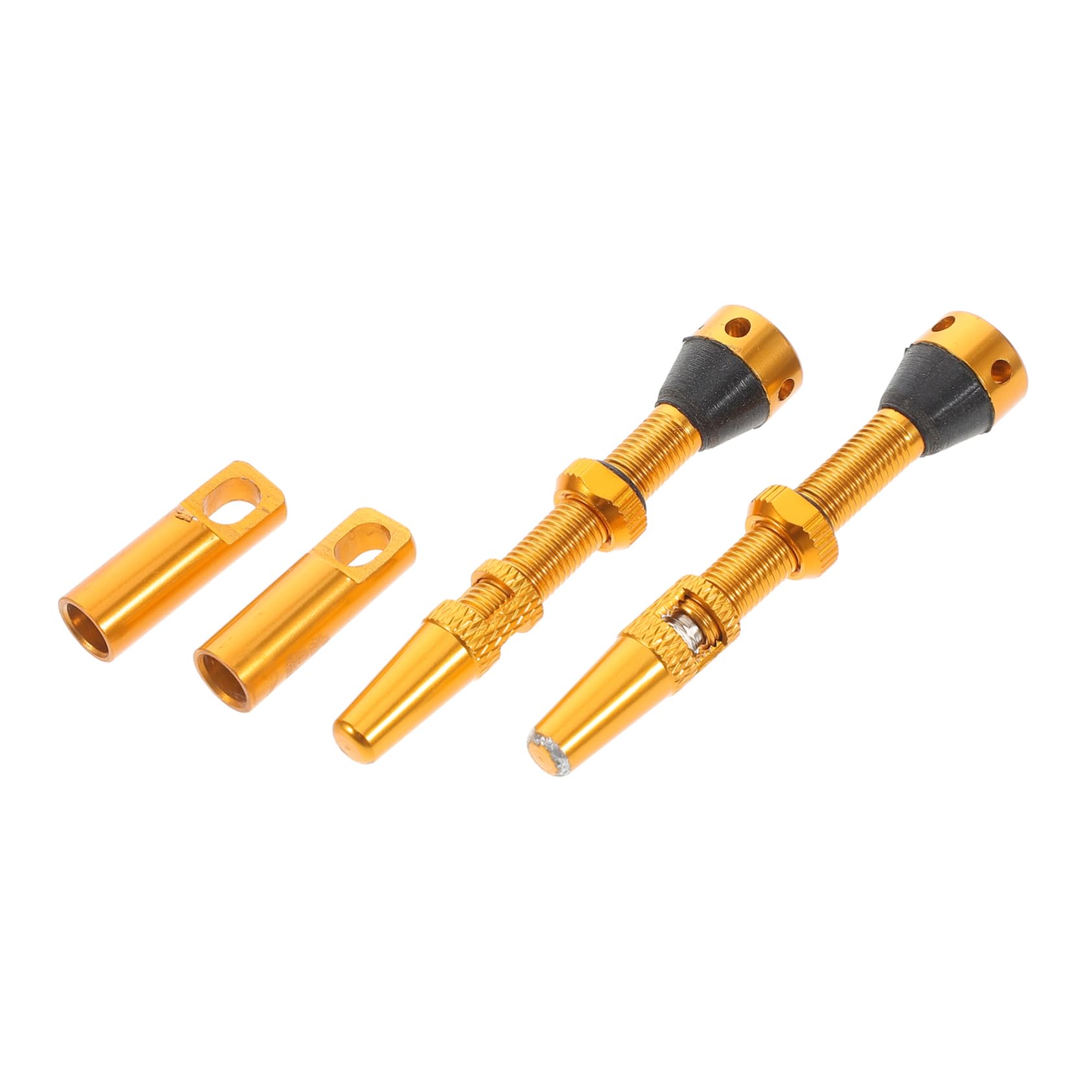Alipis 2 Pack Tire Valve Extensions Dual Head Chuck Air Filler for Tire Bike Tube Repair Kit Connector for Hose Repair