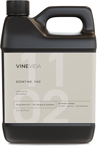 Miniatura 937 de VINEVIDA [4 onzas] Aceite de fragancia de madera de teca de caoba para fabricación de velas y fabricación de jabón, aromas de velas prémium para