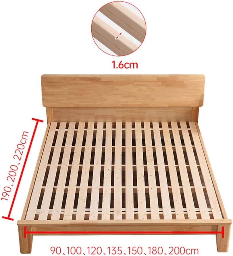 Foldable Solid Wood Bed Slats, Rollable Moisture-Proof Tatami Board, Adjustable Support for Beds (Style 1, Size: 1500mm x 1900mm)