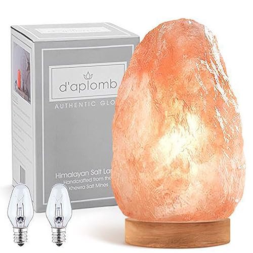 100% Authentic Natural Himalayan Salt Lamp;Large Hand Carved Natural Chunk